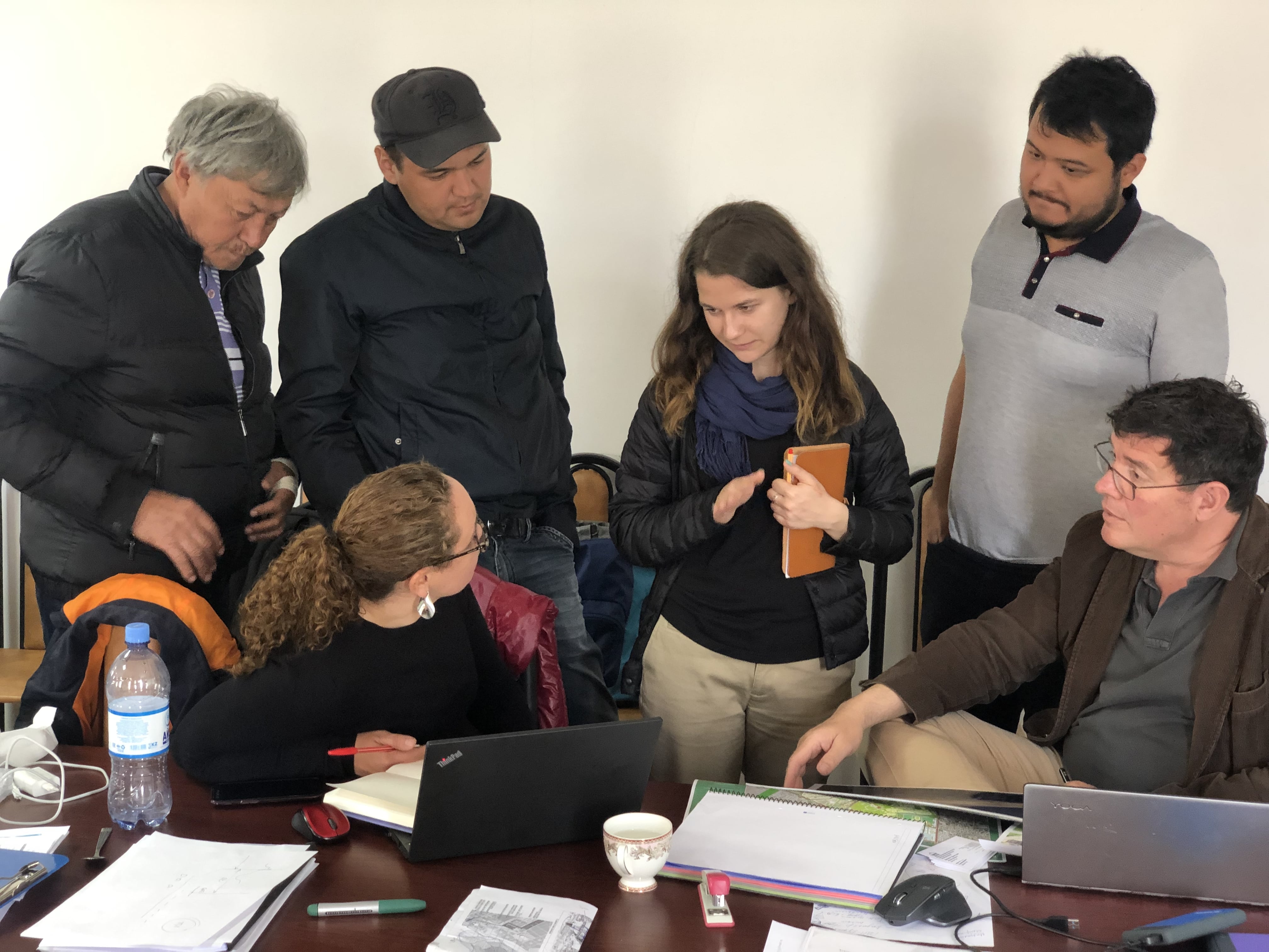 Preparation of the HIA report. Working moment. Turkestan, Kazakhstan. 2019